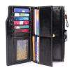 i2crazy Women's RFID Blocking Large Capacity Luxury Wax Leather Clutch Wallet Card Organizer Ladies Purse