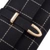 Fineway Women's Long Grid Buckle Leather Handbag Card Holder Purse Wallet