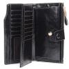 i2crazy Women's RFID Blocking Large Capacity Luxury Wax Leather Clutch Wallet Card Organizer Ladies Purse