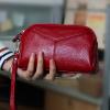ALALEI RFID Blocking Women Wallet Cow Leather Clutch Bags Organizer Wallet Coin Purse