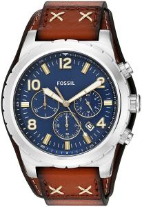 Fossil Men's CH3081 Oakman Chronograph Luggage Leather Watch