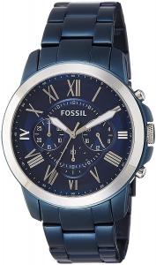 Fossil Men's Quartz Stainless Steel Casual Watch, Color:Blue (Model: FS5230)