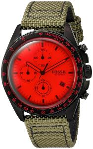 Fossil Mens CH3064 Sport 54 Chronograph Olive Nylon Watch