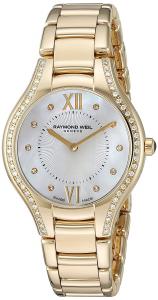Raymond Weil Women's 'Noemia' Swiss Quartz Stainless Steel Dress Watch, Color:Gold-Toned (Model: 5132-PS-00985)