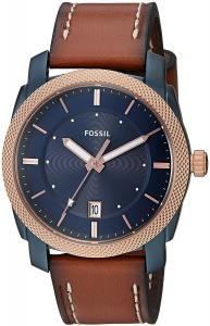 Fossil Men's FS5266 Machine Three-Hand Date Luggage Leather Watch