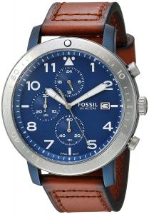 Fossil Men's CH3085 The Major Chronograph Timer Luggage Leather Watch
