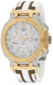 Tissot T-Race White Dial SS Silicone Chrono Quartz Men's Watch T0484172701200