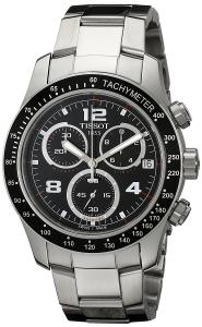 Tissot Men's T0394171105702 V 8 Stainless Steel Watch with Black Dial
