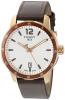 Tissot Men's 'Quickster' Swiss Quartz Stainless Steel and Leather Watch, Color:Brown (Model: T0954103603700)