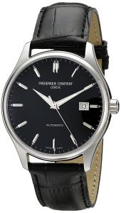 Frederique Constant Men's FC303B5B6 Index Analog Display Swiss Automatic Black Watch