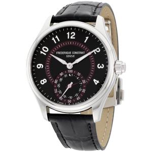 Frederique Constant Runabout Silver Dial Leather Strap Men's Watch FC285BBR5B6