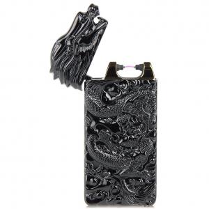 Padgene Shake Electronic Pulse Arc Cigarette Lighter, Dragon Flameless USB Rechargeable Arc Lighter