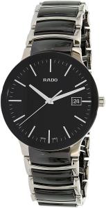 Rado R30934162 Centrix Ceramic Mens Watch - Black Dial