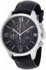 Tissot Men's 'T-Classic' Swiss Automatic Stainless Steel and Leather Casual Watch, Color:Black (Model: T0994271605800)