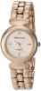 Anne Klein Women's AK/2850SUNS Diamond-Accented Rose Gold-Tone Watch and Sunstone Beaded Bracelet Set