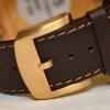 Tissot Unisex Brown Leather Band Gold Tone Steel Bracelet Swiss Quartz White Dial Watch T0954173603701