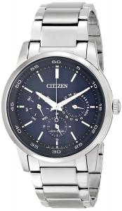 Citizen Eco-Drive Men's BU2010-57L Dress Analog Display Silver Watch