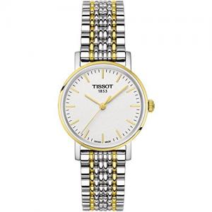 Tissot White Dial Two Tone Stainless Steel Ladies Watch T1092102203100