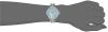 Anne Klein Women's AK/2211LBSV Silver-Tone and Light Blue Marbleized Bangle Watch