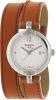 Tissot Trend Pinky Silver Dial Light Brown Leather Ladies Watch T0842101601704