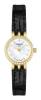 Tissot Women's Lovely T058.009.66.116.01 MOP Diamond Bezel SS Black Leather Strap Watch