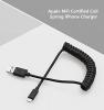 [Apple MFi Certified] Yellowknife Flexible Coil Lightning to USB Cable(3.3ft) for iPhone 6s 6 7 Plus 5s 5c 5, iPad Pro, Air 2, iPad mini 4 3 2, iPod touch 5 6 7 (black)