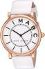 Marc Jacobs Women's 'Roxy' Quartz Stainless Steel and Leather Casual Watch, Color:White (Model: MJ1561)