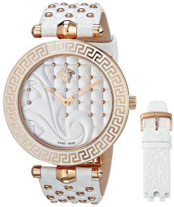 Versace Women's Vanitas Rose Gold Ion-Plated Coated Stainless Steel Interchangeable Straps Watch Set