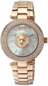 Versus by Versace Women's 'BRICK LANE CRYSTAL' Quartz Stainless Steel Casual Watch, Color:Rose Gold-Toned (Model: S64100016)