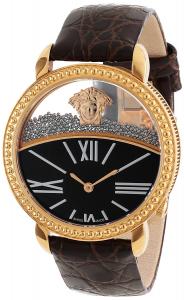 Versace Women's 93Q80BD598 S497 "Krios" Rose Gold Ion-Plated   Watch with Leather Band