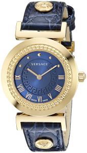 Versace Women's P5Q80D282 S282 Vanity Analog Display Swiss Quartz Blue Watch