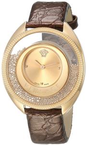 Versace Women's 'DESTINY SPIRIT Small' Swiss Quartz Stainless Steel and Leather Casual Watch, Color:Gold-Toned (Model: VAR020016)