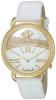Versace Women's 'KRIOS' Swiss Quartz Stainless Steel and Leather Casual Watch, Color:White (Model: VAS010016)
