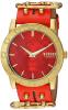 Versus by Versace Women's 'MIAMI' Quartz Stainless Steel and Leather Casual Watch, Color:Red (Model: S72050016)