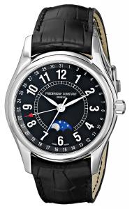 Frederique Constant Men's FC-330B6B6 Index Black Leather Strap Watch