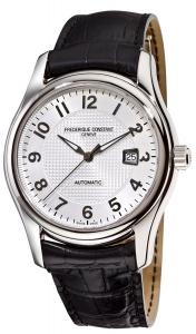 Frederique Constant Men's FC-303RM6B6 Runabout Automatic Silver Dial Black Strap Watch
