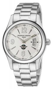 Frederique Constant Healey Automatic Stainless Steel Mens Watch Silver Dial Calendar FC-303HS6B6B