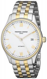 Frederique Constant Men's FC- 303WN5B3B 'Index' White Dial Two Tone Stainless Steel Swiss Automatic Watch
