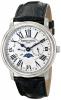 Frederique Constant Men's FC270M4P6 "Business Timer" Stainless Steel Watch with Black Leather Band