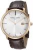 Frederique Constant Men's FC306V4S9 Slim Line Analog Display Swiss Automatic Brown Watch
