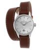 Eterna 2530-41-10-1351 Women's Artena Brown Genuine Leather Silver-Tone Dial Stainless Steel Watch