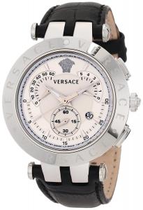 Versace Men's 23C99D002 S009 "V-Race" Watch with Leather Band