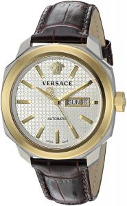 Versace Men's VQI020015 DYLOS AUTOMATIC DAY Analog Display Swiss Automatic Brown Watch