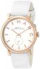 Marc by Marc Jacobs Women's MBM1283 Baker Rose-Tone Stainless Steel Watch with White Leather Band