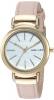 Anne Klein Women's Quartz Metal and Leather Dress Watch, Color:Pink (Model: AK/2752MPLP)