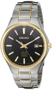 Seiko Men's Two-Tone Titanium Solar Watch
