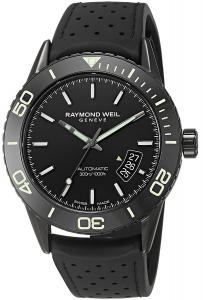 Raymond Weil Men's 'Freelancer' Swiss Automatic Stainless Steel and Rubber Casual Watch, Color:Black (Model: 2760-SB1-20001)