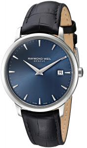 Raymond Weil 'Toccata' Swiss Quartz Stainless Steel Dress Watch, Color:Black (Model: 5488-STC-50001)
