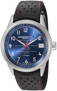 Raymond Weil Men's 'Freelancer' Swiss Automatic Stainless Steel and Rubber Casual Watch, Color:Black (Model: 2754-SR-05500)