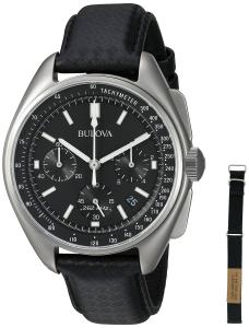 Bulova Men's Lunar Pilot Chronograph Leather Strap Watch